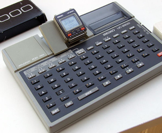 Illustration for article titled The Seiko UC-2000 Wrist PC: An Awkward '80s Attempt To Live The Cyborg Life